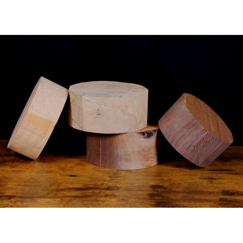 Wood Blank – Bowl Blanks|Maple|Walnut|6″ x 3″|6″ x 2.25″|5″ x 3″