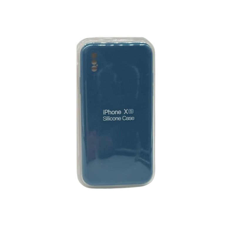 iPhone XS Silicone Case|Olive|Dark Blue