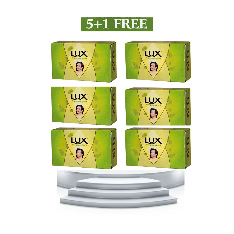 Lux Energising Splash Bar Soap x6