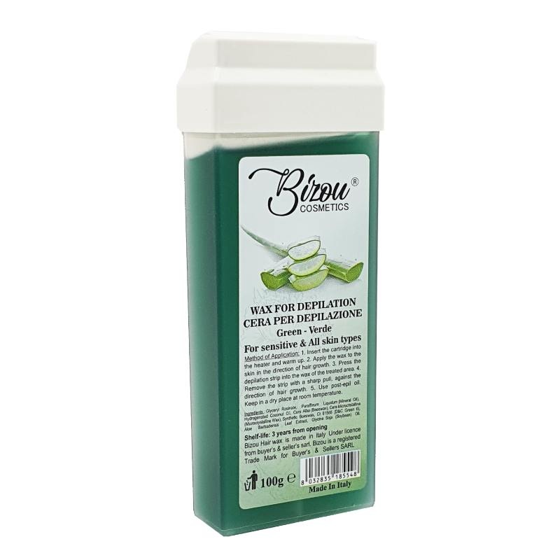 Bizou Wax Roll 100g|Green-Verde|Rose|Original