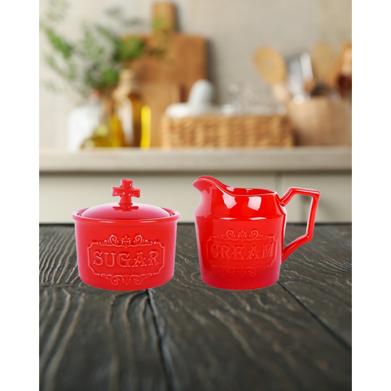 Vencer Ceramics Cream and Sugar 2-Piece Set  VCM-27 shr