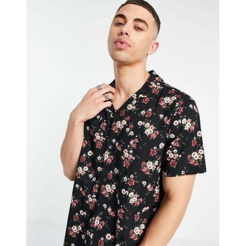 Abercrombie & Fitch Men’s Black Printed Shirt  | Abercrombie & Fitch In Lebanon
