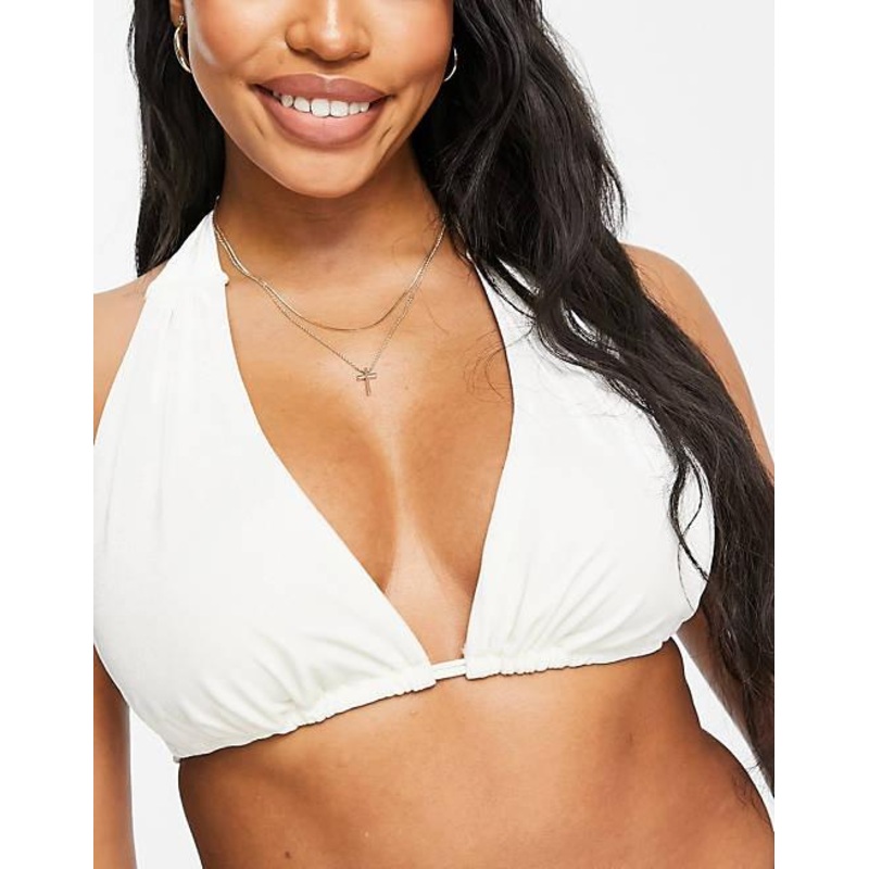 ASOS DESIGN Women’s Off White Bikini Top | ASOS Design In Lebanon