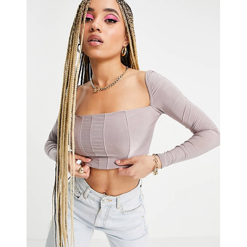 Club L London Women’s Mauve Blouse AMF1600