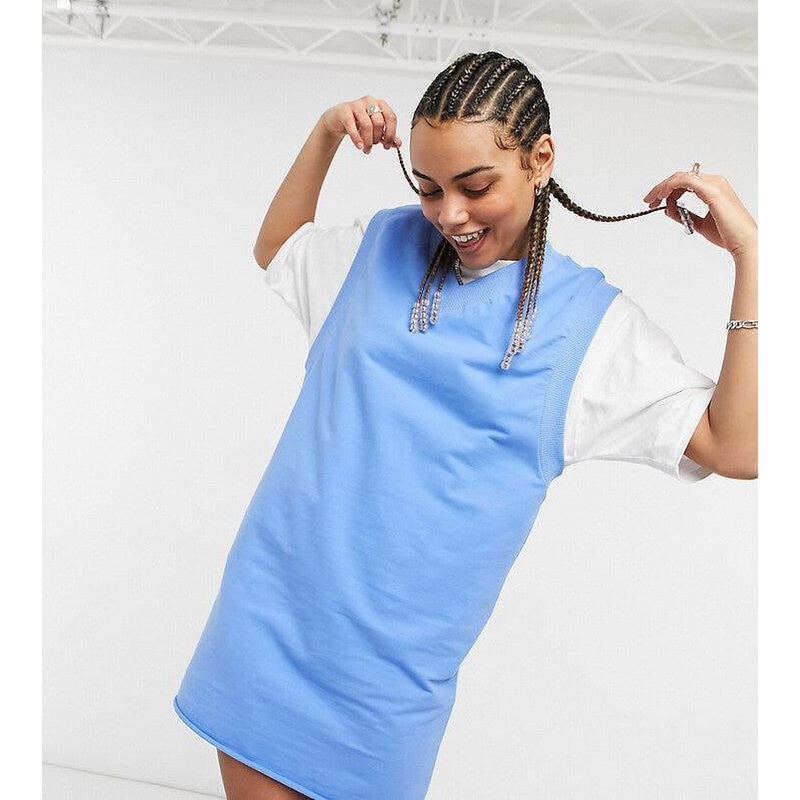 Collusion Women’s Blue Mini Tank Sweat Dress | Collusion In Lebanon