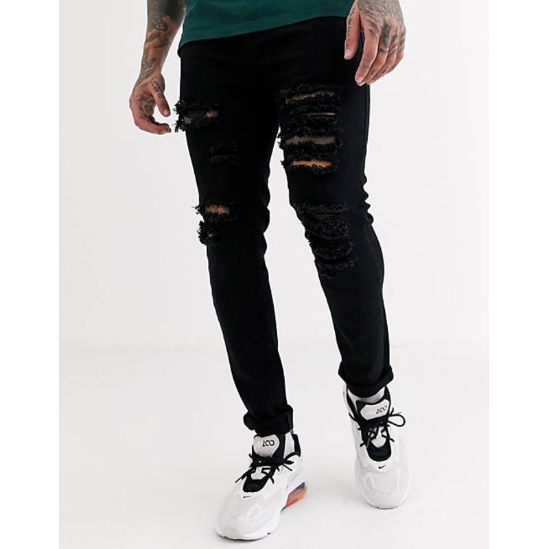 Liquor N Poker Men’s Black Ripped Jeans | Liquor N Poker In Lebanon