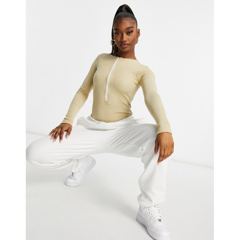 Public Desire Women’s Beige Bodysuit 101191427  AMF446