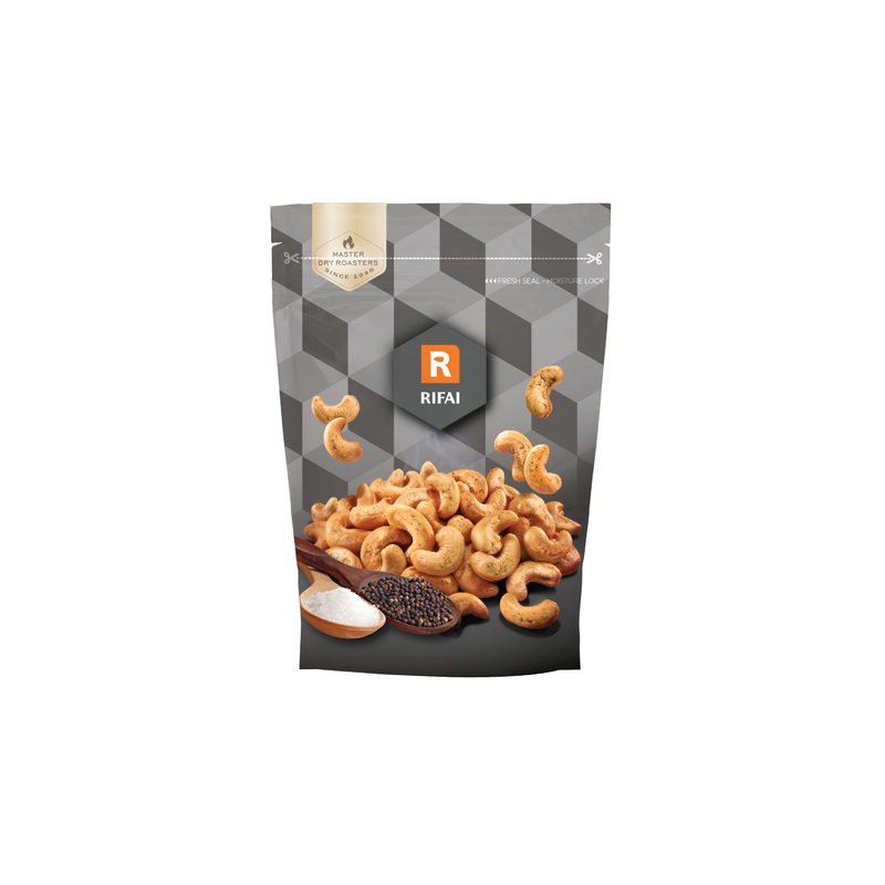 Al Rifai Sea Salt Black Pepper Cashews Dry Roasted 150g