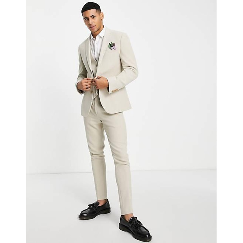 ASOS Design Men’s Ecru Skinny Suit Blazer | ASOS Design In Lebanon