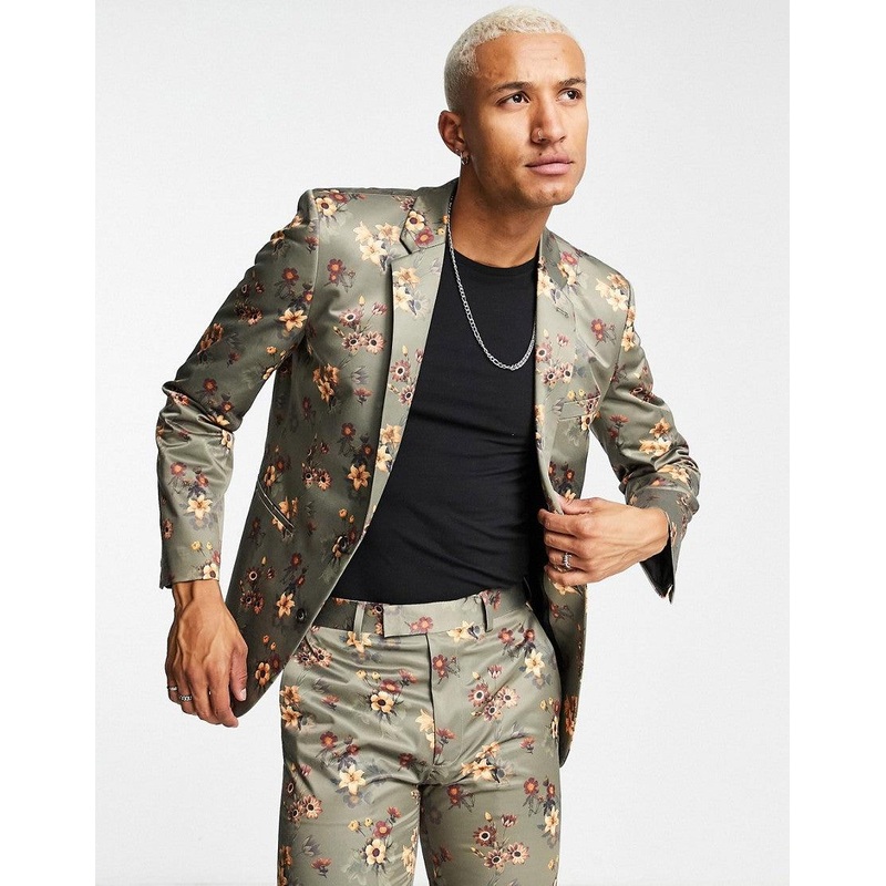 ASOS Design Men’s Multicolor Floral Printed Blazer | ASOS Design In Lebanon