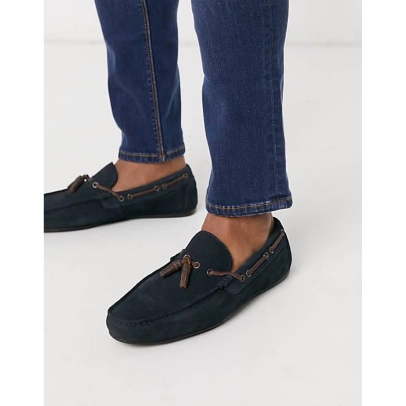 ASOS Design Men’s Navy Blue Driving Suede Casual Shoes |ASOS Design In Lebanon