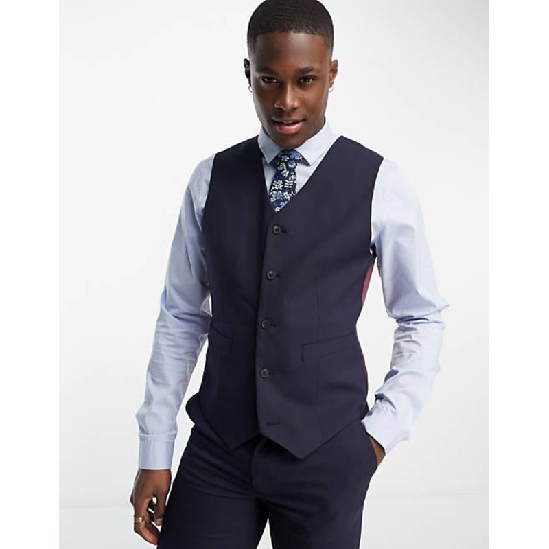 ASOS Design Men’s Navy Vest | ASOS Design In Lebanon
