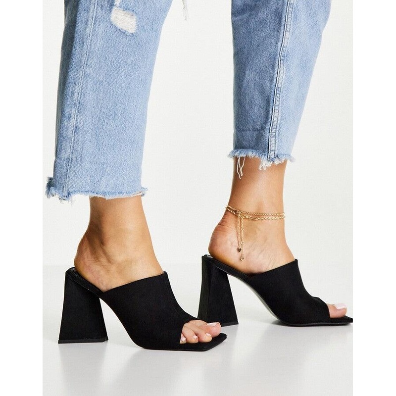 Asos Design Women’s Black Nyla Block Heeled Sandal |Asos Design In Lebanon