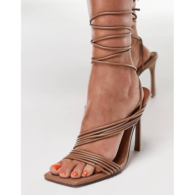 ASOS Design Women’s Camel Lace Up Heel |ASOS Design In Lebanon
