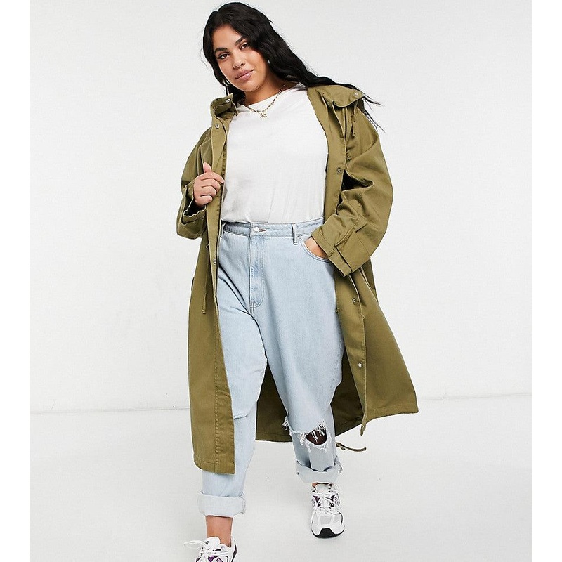 ASOS Design  Women’s Khaki Coat ANF99