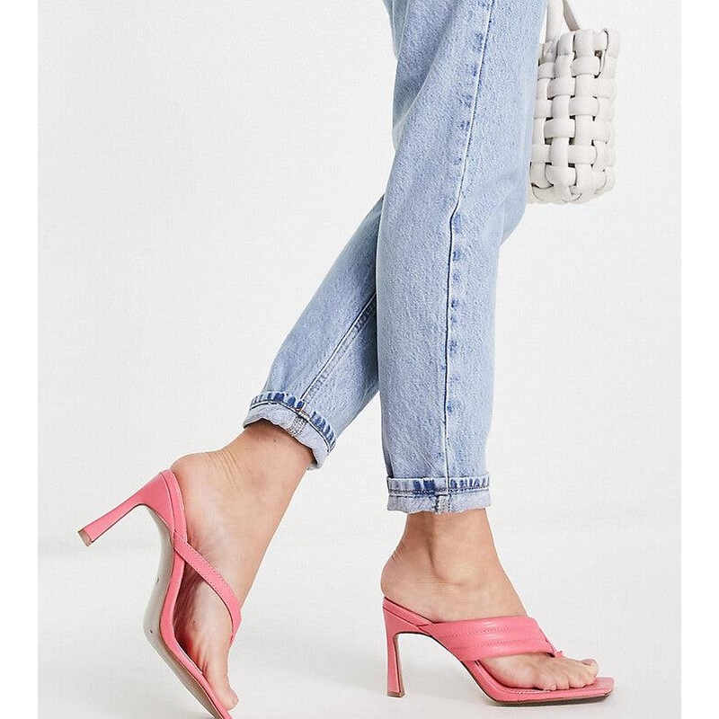 ASOS Design  Women’s Pink Patent Leather Stiletto Heels |ASOS Design In Lebanon