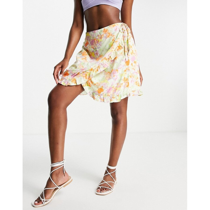 Pieces Wrap Women’s Multicolor Skirt | Pieces In Lebanon