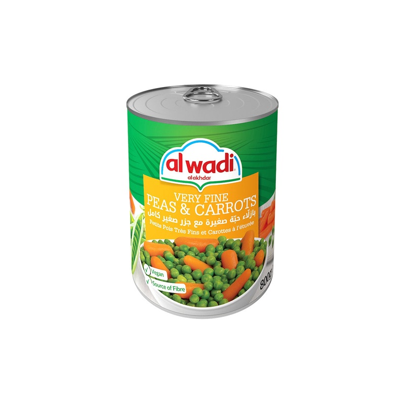 Al Wadi Al Akhdar Very Fine Peas & Carrots 400g | Al Wadi In Lebanon