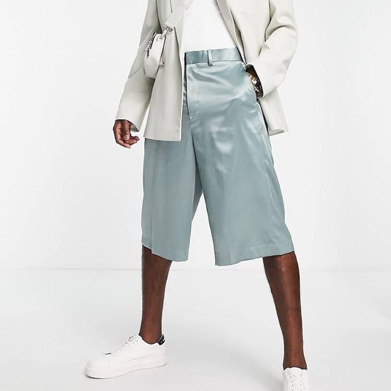 ASOS Design Men’s Light Green Wide Leg Short | ASOS Design In Lebanon