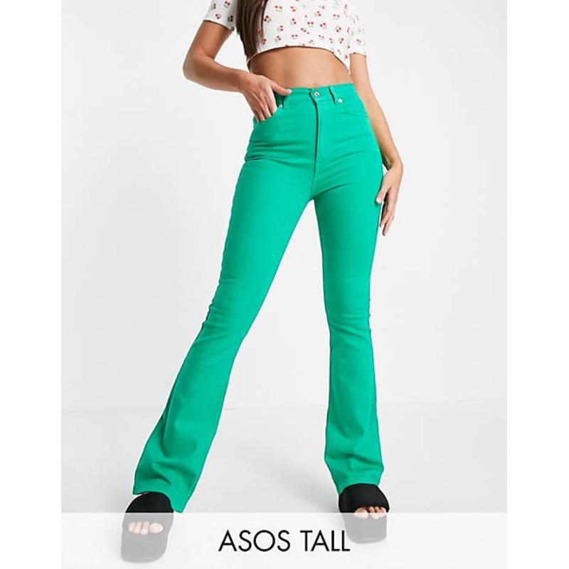 ASOS Design Women’s Green Jeans ANF465  shr