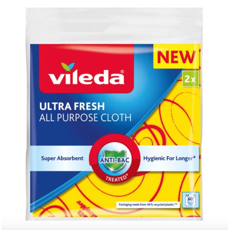 Vileda Ultra Fresh All Purpose Cloth X2 | Vileda In Lebanon