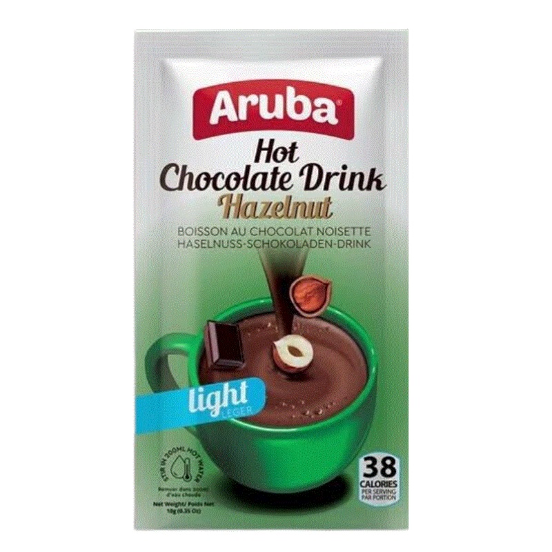 Aruba Hot Chocolate Drink Hazelnut Light 10g | Aruba In Lebanon