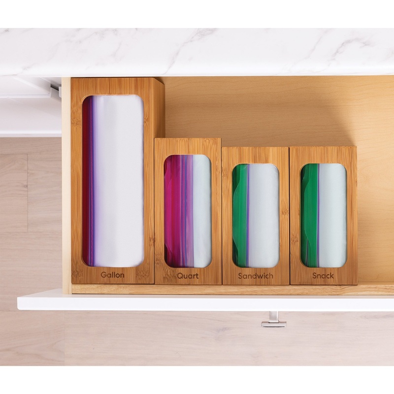 Bamboo Food Bag Holder (Set of 4)  ABH1