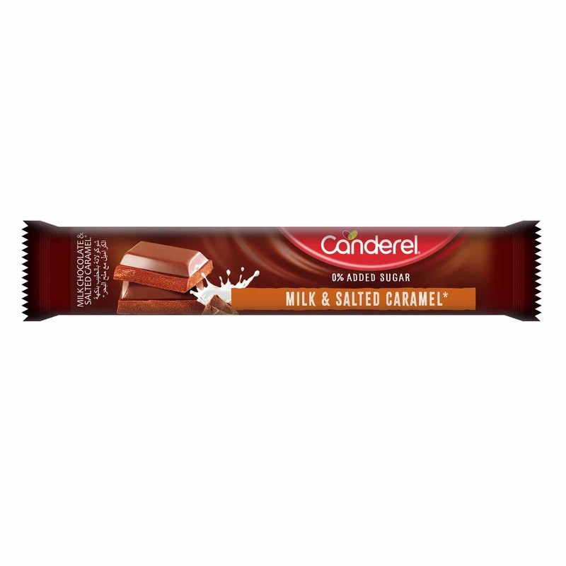 Canderel Milk & Salt Caramel Chocolate Bar 30g  | Canderel In Lebanon