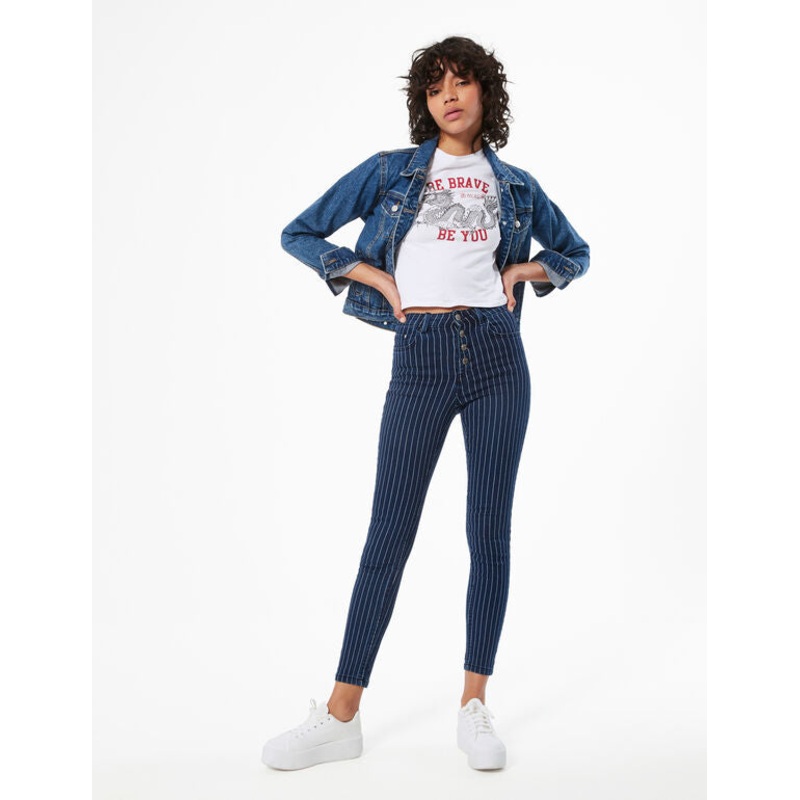 DCM Jennyfer Women’s Navy Blue Jeans | DCM Jennyfer In Lebanon