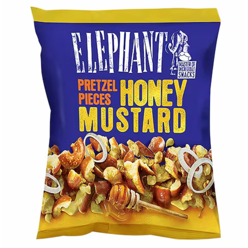 Elephant Honey Mustard Pretzel Pieces 125g | Elephant In Lebanon