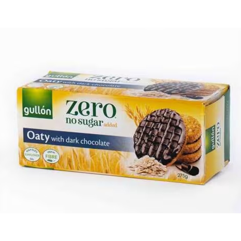 Gullon Zero Oat Biscuits with Dark Chocolate Sugar Free 275g | Gullon In Lebanon