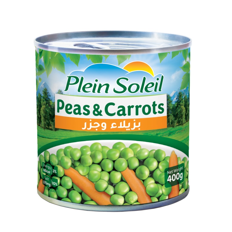 Plein Soleil Peas & Carrots 400g | Plein Soleil In Lebanon