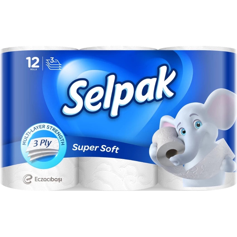 Selpak Toilet Tissue Roll 3 ply 12 rolls