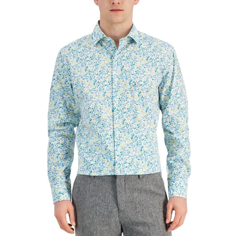 Bar III Men’s Multicolor Floral Printed Shirt | Bar III In Lebanon