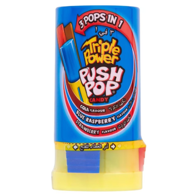 Bazooka Triple Power Push Pops Candy 3 In 1 34G  | Bazooka In Lebanon