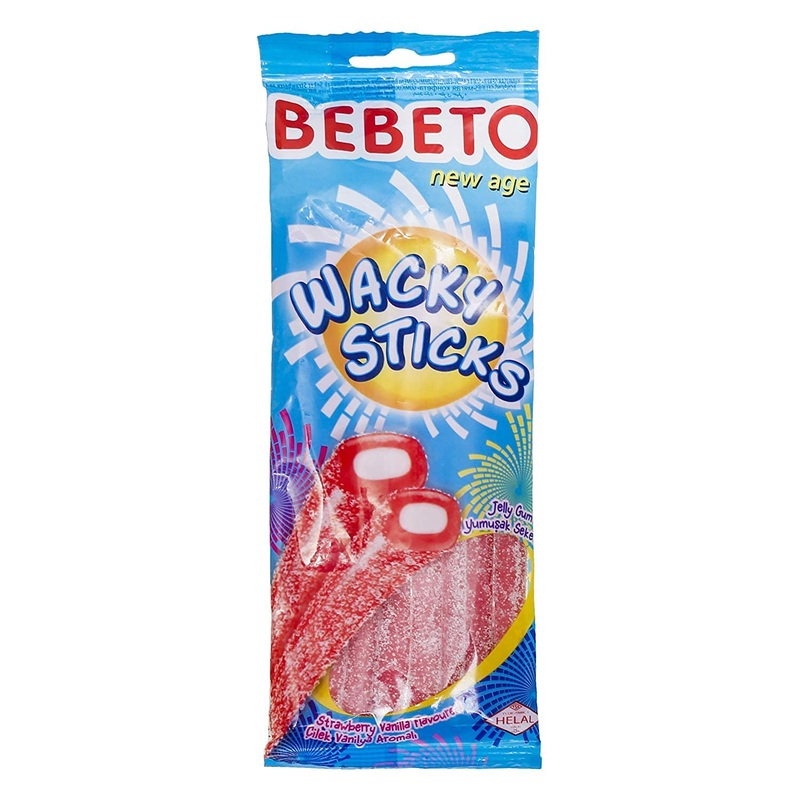 Bebeto Wacky Sticks Strawberry Vanilla Flavoured 75g | Bebeto In Lebanon