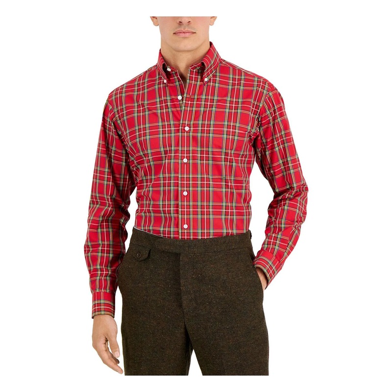 Club Room Men’s Red Plaid Shirt | Club Room In Lebanon