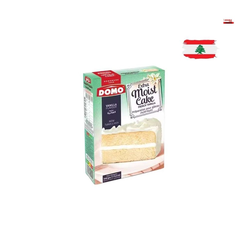 Domo Extra Moist Cake French Vanilla Flavour 500g | Domo In Lebanon