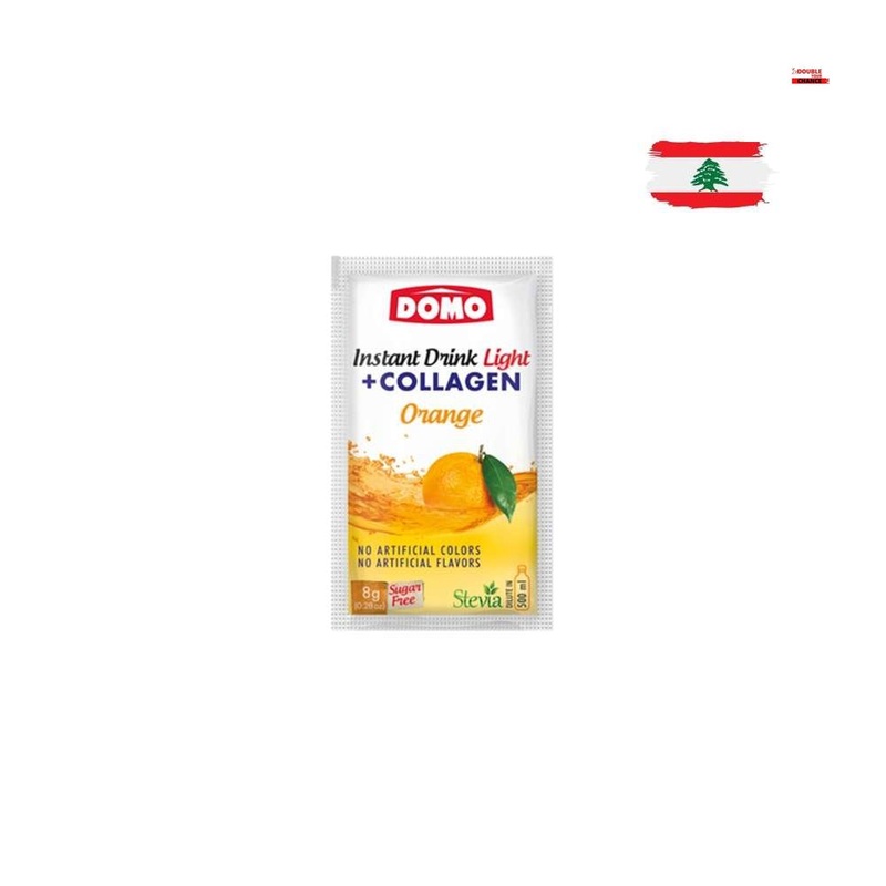 Domo Instant Drink Light + Collagen Orange 8g | Domo In Lebanon