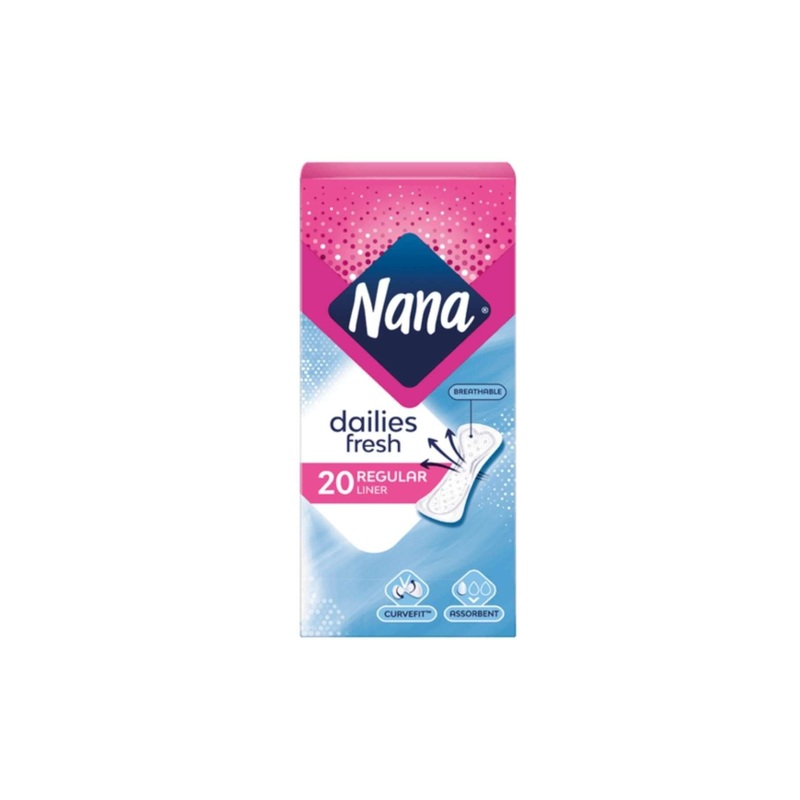 Nana Dailies Fresh & Protect Regular Liners 20 Pads | Nana In Lebanon