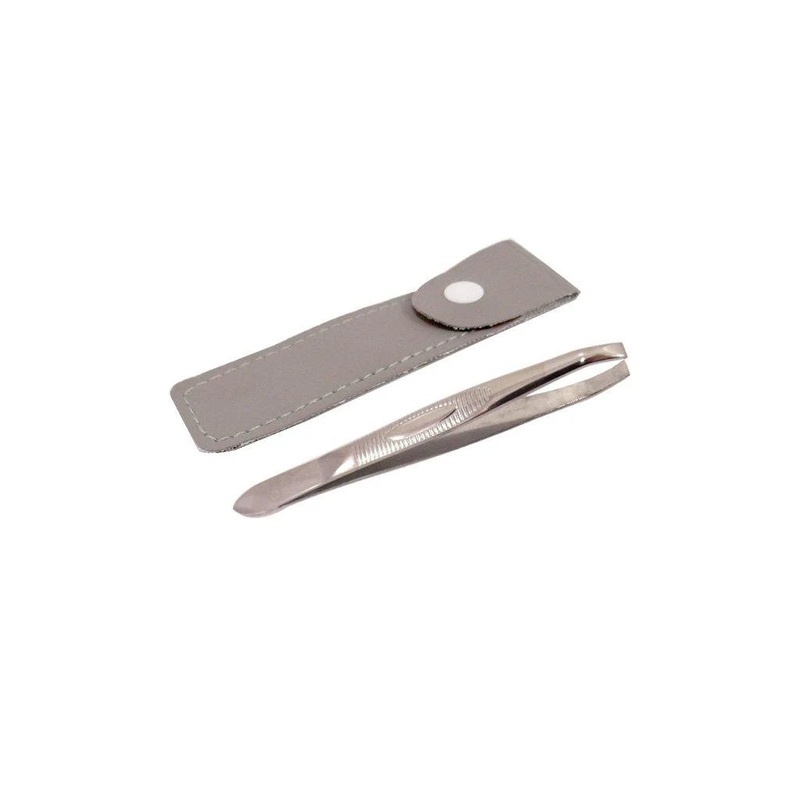 Or Bleu Square Tip Tweezers (Non-Slip Grip)   CT-408