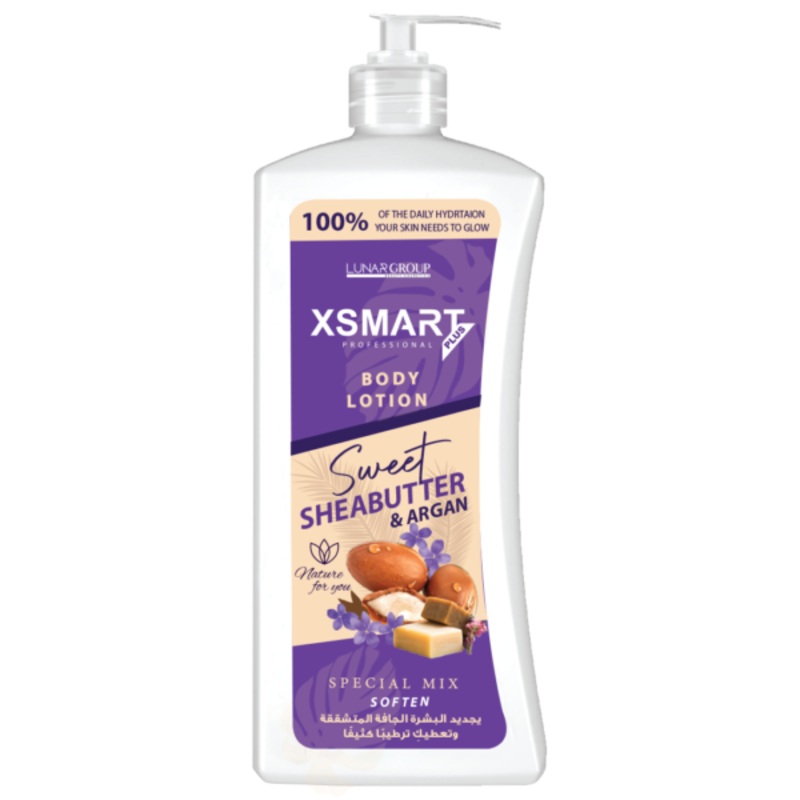 X smart Body Lotion 600ml|Sheabutter & Argan|Coconut & Vanilla|Wild berries & Milk
