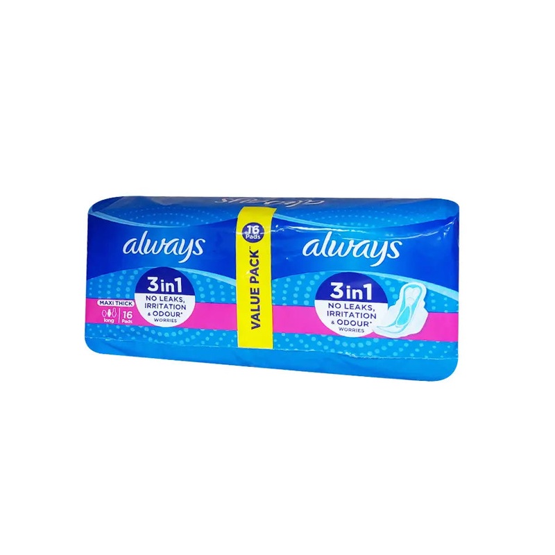 Always 3 in 1 Maxi Thick Long  16 pads | Always In Lebanon