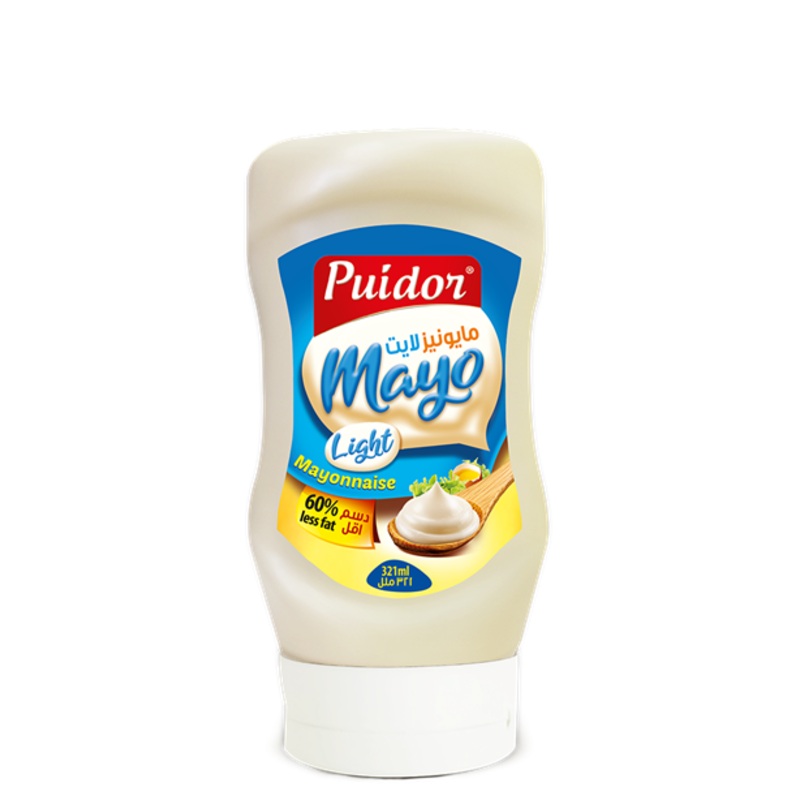 Puidor Mayo Light Mayonnaise 321ml  | Puidor In Lebanon