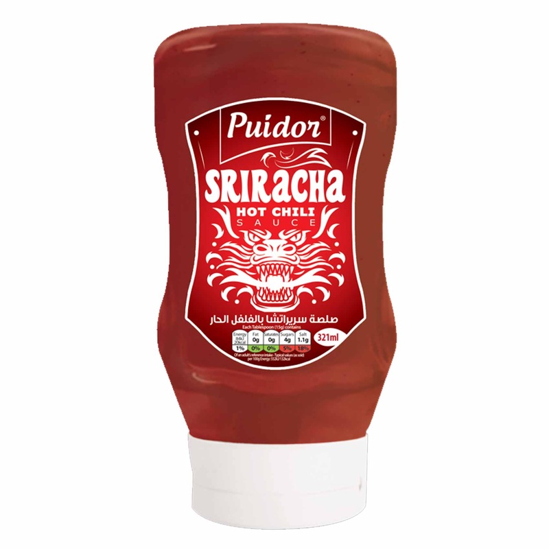 Puidor Sriracha Hot Chili Sauce 321ml | Puidor In Lebanon