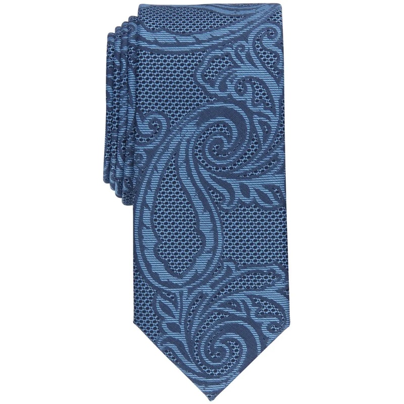 Alfani Mens Slim Paisley Tie Blue OS ABL85