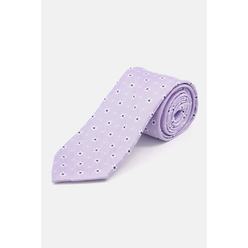 Club Room Mens Classic Floral Neat Tie Lilac OS ABL92 SHR,