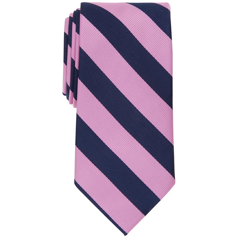 Club Room Mens Classic Stripe Tie Pink OS ABL91 SHR,