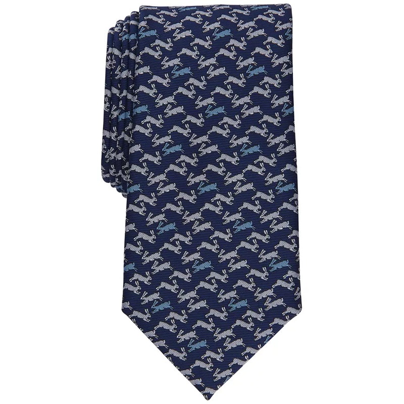 Club Room Mens Cocuzzo Rabbit Tie Navy OS ABL111 SHR,