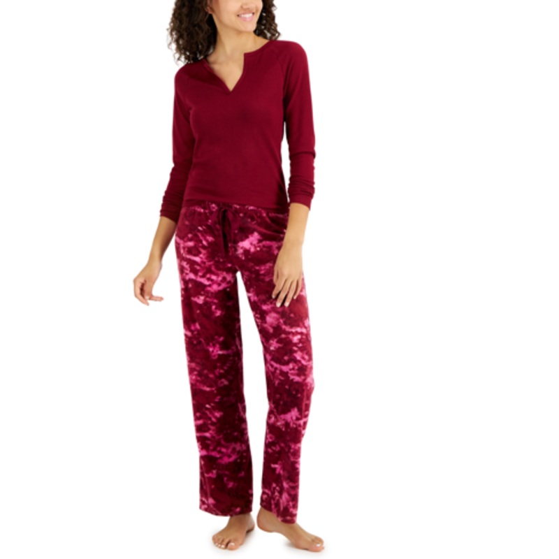 Jenni Women’s Burgundy Pajama Top ABU104